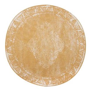 Rond Buitenkleed sage - Geel|Okergeel - dubbelzijdig - EVA Interior