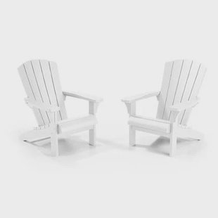 Keter Troy Adirondack Tuinstoel - set van 2 - 85x80x96.5cm - Wit Keter Troy Adirondack Tuinstoel - set van 2 - 85x80x96.5cm - Wit