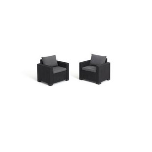 Allibert California Tuinstoel - 2 stuks - Grafiet Allibert California Tuinstoel - 2 stuks - Grafiet