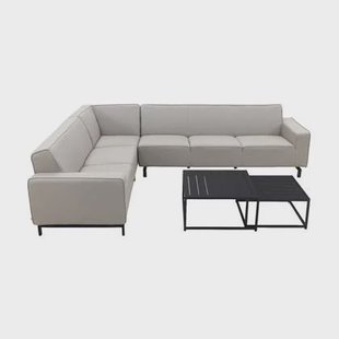 VDG Boavista|Royalty Sunbrella loungeset - Grey - 5-delig - Links