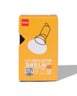 HEMA Led reflector clear E27 4.2W 345lm dim