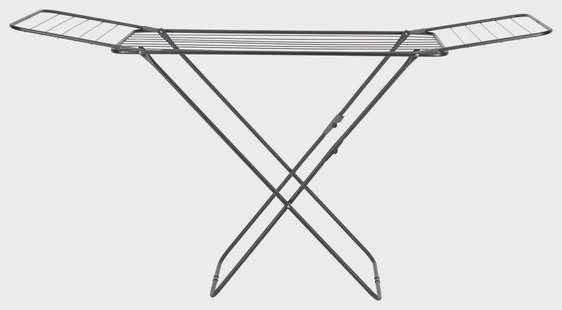 HEMA Droogrek met uitklapbare vleugels - 18 m drooglengte - zwart (zwart)