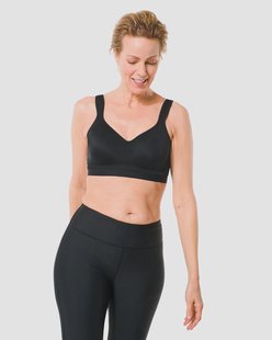 HEMA Voorgevormde sportbh heavy support met beugel B-F zwart (zwart)