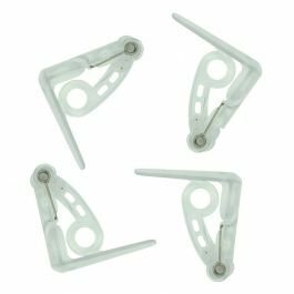 Tafelklemmen transparant - 4 stuks