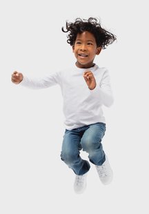 HEMA Kinder t-shirts - biologisch katoen - 2 stuks wit (wit)