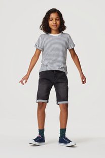 HEMA Kindershort jogdenim zwart (zwart)