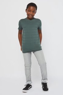 HEMA Kinder broek jogdenim skinny fit grijs (grijs)