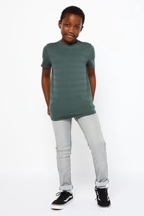 HEMA Kinder broek jogdenim skinny fit grijs (grijs)