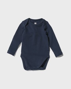 HEMA Romper organic katoen stretch donkerblauw (donkerblauw)