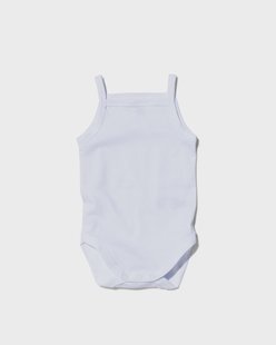 HEMA Romper organic katoen stretch - 2 stuks wit (wit)