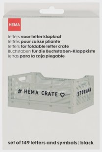 HEMA Letters voor letterbord krat zwart (zwart)