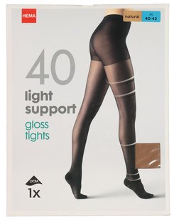 HEMA Light support gloss panty 40 denier naturel (naturel)
