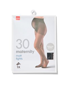 HEMA Zwangerschapspanty 30denier zwart (zwart)