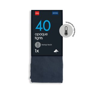 HEMA Temp tech panty 40denier donkerblauw (donkerblauw)