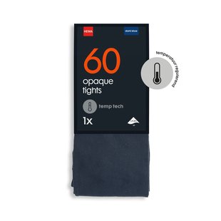 HEMA Temp tech panty 60denier donkerblauw (donkerblauw)