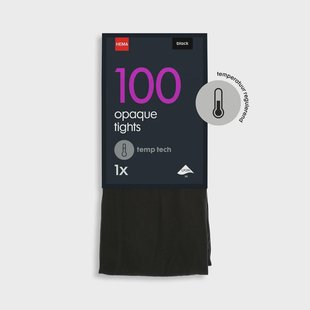 HEMA Temp tech panty 100denier zwart (zwart)