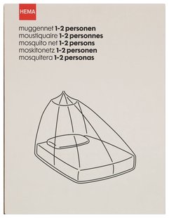 HEMA Muggennet voor 1-2 personen (wit)