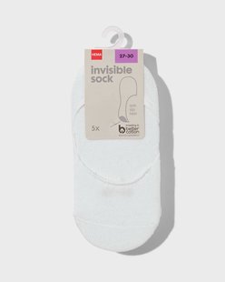 HEMA Kinder sneakersokken met katoen - 5 paar wit (wit)