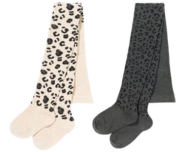 HEMA Kinder maillots met katoen - 2 paar grijsmelange (grijsmelange)