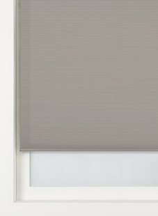 HEMA Plisse dubbel lichtdoorlatend witte achterzijde middengrijs (middengrijs)