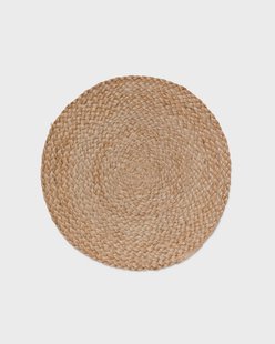 HEMA Gevlochten placemat jute - Ø 34 cm (naturel)