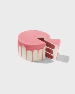 HEMA Dripcake roze red velvet 8 p. (roze)