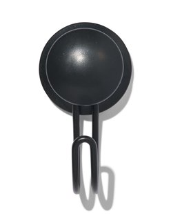HEMA Handdoekhaak met zuignap zwart (zwart)