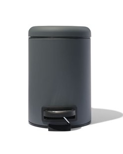 HEMA Pedaalemmer 3L donkergrijs
