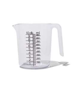 HEMA Maatbeker 1L kunststof transparant (transparant)