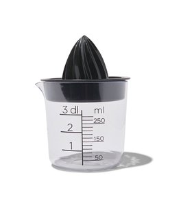 HEMA Vruchtenpers met maatbeker (zwart)
