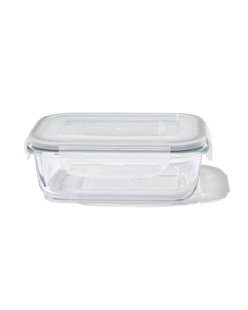 HEMA Glazen clipdoos 0.7L (transparant)