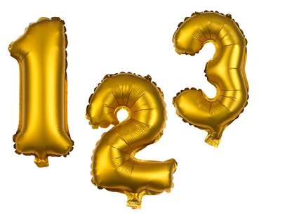 HEMA Folieballon Cijfers 0-9 Goud (goud) HEMA Folieballon Cijfers 0-9 Goud (goud)