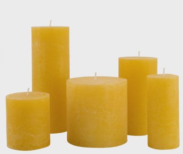 HEMA Rustieke Kaarsen Lichtgeel (lichtgeel) HEMA Rustieke Kaarsen Lichtgeel (lichtgeel)