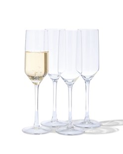 HEMA Champagneglazen 230ml - 4 Stuks (transparant) HEMA Champagneglazen 230ml - 4 Stuks (transparant)