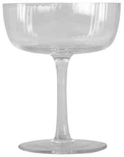 HEMA Coupe 200ml Bergen streep reliëf (transparant)