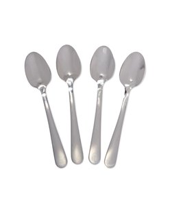 HEMA Theelepels 15cm Sydney - 4 stuks (zilver)