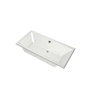 Xenz Kristal inbouwbad - 160x75cm - met overloop - zonder afvoer - acryl edelweiss 6984-03 Xenz Kristal inbouwbad - 160x75cm - met overloop - zonder afvoer - acryl edelweiss 6984-03