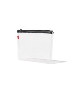 HEMA Toilettas plat transparant 14x20