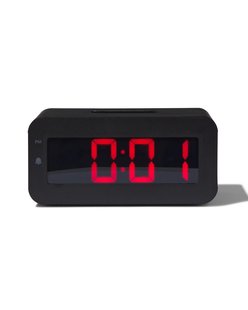 HEMA Wekker digitaal LED (zwart)
