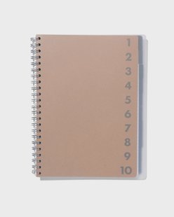 HEMA Collegeblok 10-in-1 - A4 - kraft