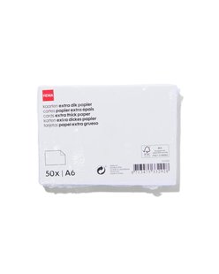 HEMA Correspondentiekaarten A6 - 50 stuks (wit)