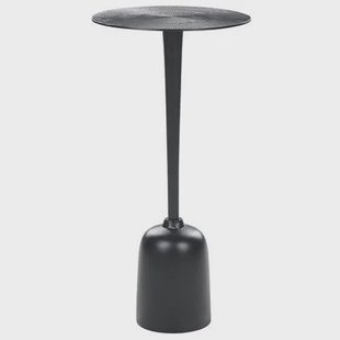 Beliani - SELWYN - Bijzettafel - Zwart - Aluminium Beliani - SELWYN - Bijzettafel - Zwart - Aluminium