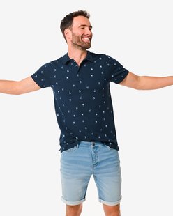 HEMA Heren short jogdenim lichtblauw (lichtblauw)