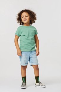 HEMA Kindershort jogdenim lichtblauw (lichtblauw)