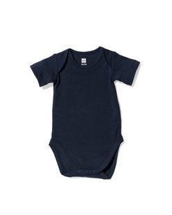 HEMA Romper organic katoen stretch donkerblauw (donkerblauw)