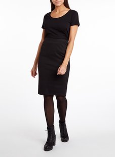 HEMA Dames T-shirt basic o-hals zwart (zwart)