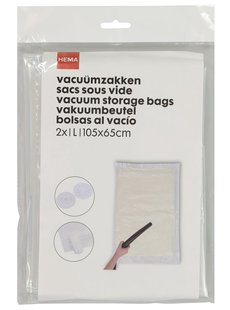 HEMA Vacuümzakken large 105x65 - 2 stuks (transparant)
