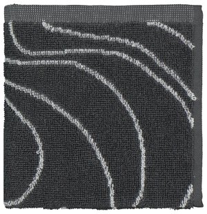 HEMA Keukendoek - 50 x 50 - katoen - grijs golven (grijs)
