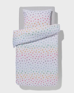 HEMA Kinder dekbedovertrek zacht katoen 140x200 sterren (multi)