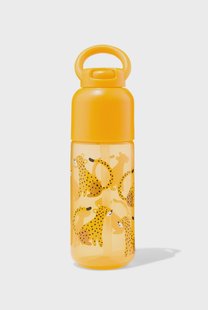 HEMA Waterfles met rietje cheeta 300ml